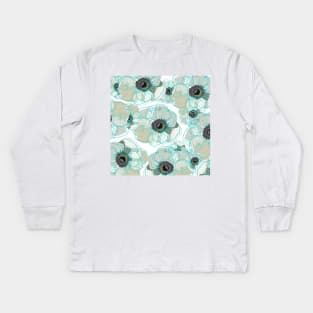 BLOOM BLUE Kids Long Sleeve T-Shirt